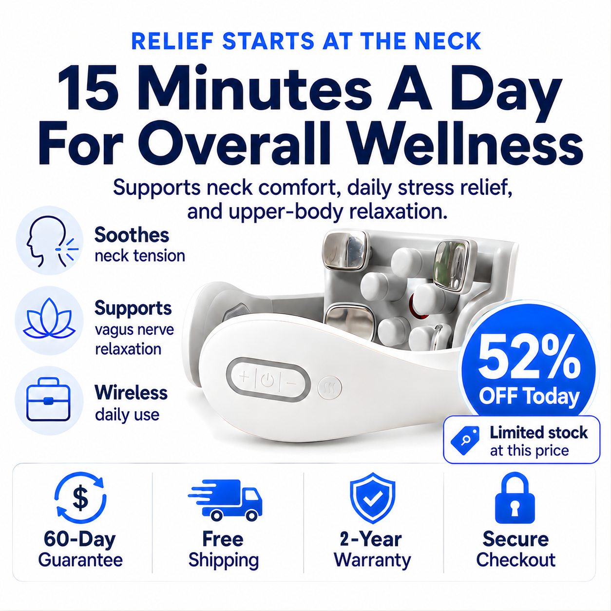 Qlisol™ | The First Device That Combines Cervical Decompression + Vagus Nerve Stimulation Simultaneously